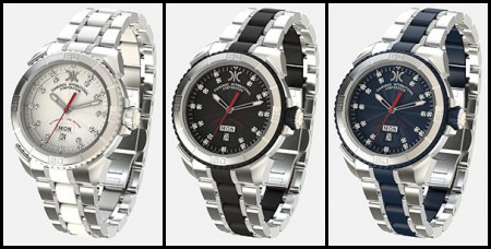 Športové hodinky- kombinovaný remienok z ušľachtilej ocele